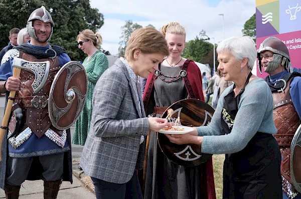 The First Minister gets a Taste of Shetland