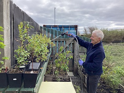 Louis Keogh happy in Garden